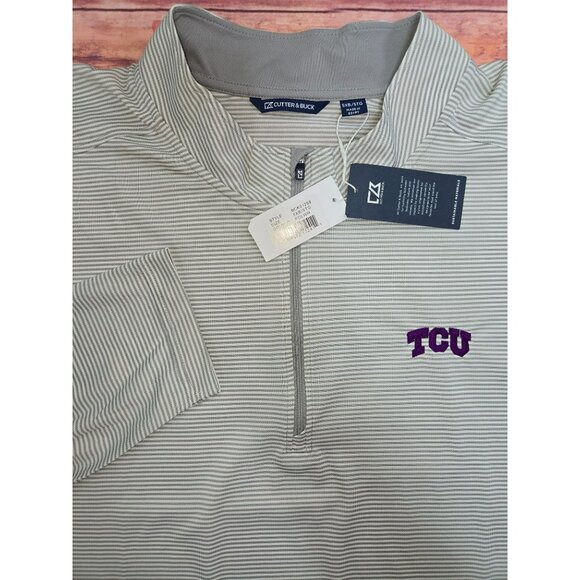 TCU Horned Frogs Cutter & Buck Mens 5XB Half-Zip Pullover - Picture 4 of 11